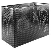 Artistic ART20010 Urban Collection 13 inch x 5 3/4 inch x 10 3/4 inch Black Punched Metal 1 Section Desktop File