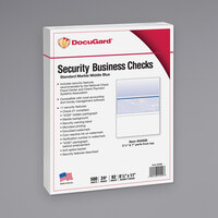 DocuGard 04509 8 1/2 inch x 11 inch Blue Marble Middle 11 Feature Standard Security Check Paper - 500/Ream