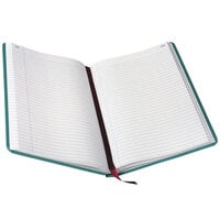 Boorum & Pease 66300R 12 1/8 inch x 7 5/8 inch Blue and Red Record Ruled 300 Page Notebook