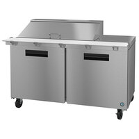 Hoshizaki SR60A-18M 60 inch 2 Door Mega Top Stainless Steel Refrigerated Sandwich Prep Table