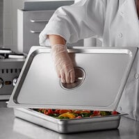 Carlisle 607000C DuraPan Full Size Solid Stainless Steel Steam Table / Hotel Pan Cover - 24 Gauge