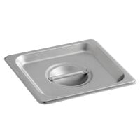 Carlisle 607160C DuraPan 1/6 Size Solid Stainless Steel Steam Table / Hotel Pan Cover - 24 Gauge