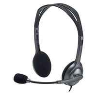 Logitech 981000612 H111 Black / Silver Binaural Stereo Headset