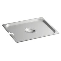 Carlisle 607120CS DuraPan 1/2 Size Slotted Stainless Steel Steam Table / Hotel Pan Cover - 24 Gauge