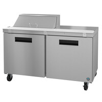Hoshizaki SR60A-8 60" 2 Door Stainless Steel Refrigerated Sandwich Prep Table