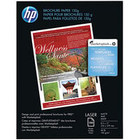 Hewlett-Packard Q6543A 8 1/2 inch x 11 inch Bright White Pack of Matte 40# Laser Brochure Paper - 150 Sheets