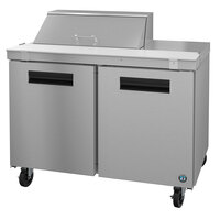 Hoshizaki SR48A-8 48" 2 Door Stainless Steel Refrigerated Sandwich Prep Table