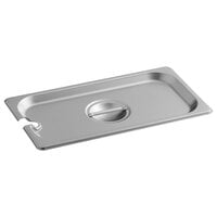 Carlisle 607130CS DuraPan 1/3 Size Slotted Stainless Steel Steam Table / Hotel Pan Cover - 24 Gauge