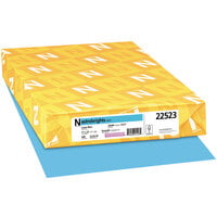 Astrobrights 22523 11 inch x 17 inch Lunar Blue Ream of 24# Color Paper - 500 Sheets