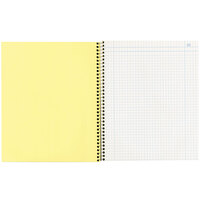 National 43647 9 inch x 11 inch Assorted Color Quadrille Ruled 100 Page Duplicate Laboratory Notebook