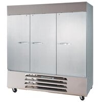 Beverage-Air HBRF72HC-1-C Horizon Series Three Section Dual Temperature Reach-in Refrigerator / Freezer