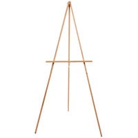 Aarco WE60 64" Rosewood Finish Oak Easel