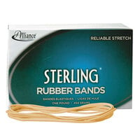 Alliance 25405 Sterling 7 inch x 1/8 inch Crepe #117B Rubber Bands, 12 lb. - 250/Box