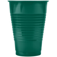 Creative Converting 28312471 12 oz. Hunter Green Plastic Cup - 240/Case