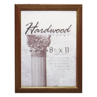NuDell 15815 Solid Oak Hardwood 8 1/2" x 11" Walnut Document Frame