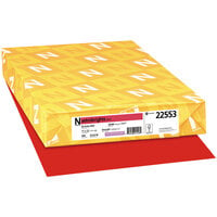 Astrobrights 22553 11 inch x 17 inch Re-Entry Red Ream of 24# Color Paper - 500 Sheets