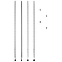Alera ALESW59PO36SR 36" Silver Stackable Posts for Wire Shelving - 4/Pack