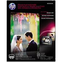 Hewlett-Packard CR670A Premium Plus 8 1/2 inch x 11 inch Glossy White Pack of 80# 11.5 Mil Photo Paper - 25 Sheets