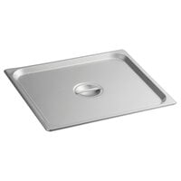 Carlisle 607230C DuraPan 2/3 Size Solid Stainless Steel Steam Table / Hotel Pan Cover - 24 Gauge