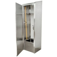 Advance Tabco 9-OPC-84 Stainless Steel Mop Sink Cabinet - 25 inch x 22 5/8 inch x 84 inch