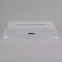 Cal-Mil 329-12 Clear Standard Rectangular Bakery Tray Cover with Long Hinge - 12" x 20" x 4"