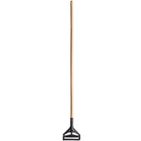 Carlisle 36936500 54 inch Wooden Quick Release Mop Handle with Plastic Head