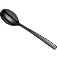 Chef & Sommelier FM306 Kya Black 7 3/8 inch 18/10 Stainless Steel Extra Heavy Weight Dessert Spoon by Arc Cardinal - 36/Case