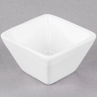 American Metalcraft CSC15 1.5 oz. White Square Porcelain Sauce Cup