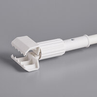 Carlisle 36947502 60 inch White Fiberglass Jaw Style Mop Handle with Plastic Head