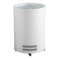 Galaxy BMF3-W White Barrel Merchandiser Freezer - 2.5 cu. ft.
