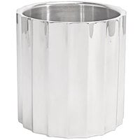 Front of the House SIB003MSS28 7 1/4 inch x 7 1/2 inch Fluted Stainless Steel Wine / Champagne Cooler