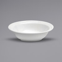 Oneida Buffalo R4510000712 Arcadia 4.5 oz. Bright White Embossed Medium Rim Porcelain Fruit Bowl - 36/Case