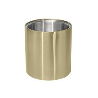 Front of the House RIB044GOS21-BTM 5 3/4 inch x 6 inch Matte Brass Brushed Stainless Steel Wine / Champagne Cooler