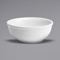 Oneida Buffalo F8000000730 Bright White Ware 11 oz. Rolled Edge Porcelain Nappie Bowl - 36/Case
