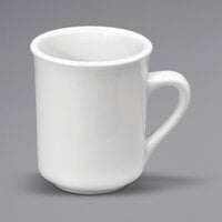 Oneida Buffalo F8000000560 Bright White Ware 8 oz. Porcelain Cafe Mug - 36/Case