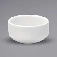 Oneida Buffalo Bright White Ware by 1880 Hospitality F8010000610M 1.5 oz. Mini Porcelain Ramekin - 72/Case
