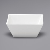 Oneida Buffalo F8010000714S Bright White Ware 15.5 oz. Tall Square Porcelain Bowl - 36/Case