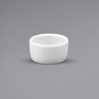 Oneida Buffalo Bright White Ware by 1880 Hospitality F8000000610 2 oz. Smooth Porcelain Ramekin - 36/Case