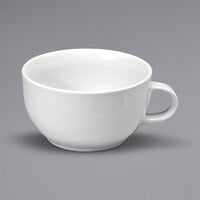 Oneida Buffalo Bright White Ware by 1880 Hospitality F8010000524 14 oz. Rolled Edge Porcelain Jumbo Cup - 24/Case
