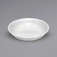 Oneida Buffalo Bright White Ware by 1880 Hospitality F8010000710 3.75 oz. Rolled Edge Porcelain Coupe Fruit Bowl - 36/Case