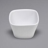 Oneida Buffalo F8010000704S Bright White Ware 11.8 oz. Square Porcelain Bowl - 36/Case