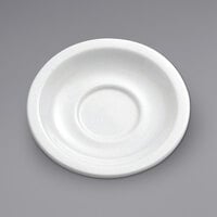 Oneida Buffalo Bright White Ware by 1880 Hospitality F8010000500 5 inch Porcelain Saucer - 36/Case