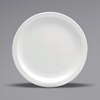 Oneida Buffalo F8000000143 Bright White Ware 9 1/2" Narrow Rim Porcelain Plate - 24/Case
