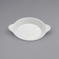 Oneida Buffalo F8010000691 Bright White Ware 8 oz. Porcelain Shirred Egg Casserole Dish - 24/Case