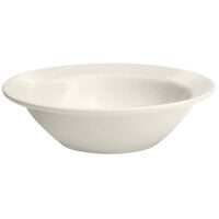 Oneida Buffalo Cream White Ware by 1880 Hospitality F9010000720 13 oz. Rolled Edge Porcelain Grapefruit Bowl - 36/Case