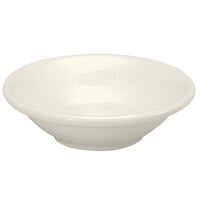 Oneida Buffalo Cream White Ware by 1880 Hospitality F9010000710 3.75 oz. Rolled Edge Porcelain Fruit Bowl - 36/Case