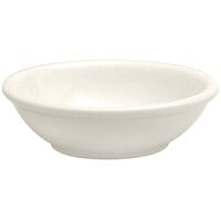 Oneida Buffalo Cream White Ware by 1880 Hospitality F9010000711 7.5 oz. Rolled Edge Porcelain Fruit Bowl - 36/Case
