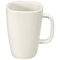 Oneida Buffalo Cream White Ware by 1880 Hospitality F9000000560S 10 oz. Narrow Rim Rectangular Porcelain Mug - 36/Case