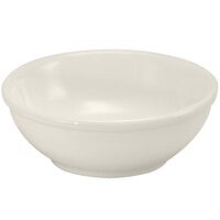 Oneida Buffalo Cream White Ware by 1880 Hospitality F9010000732 16 oz. Rolled Edge Porcelain Nappie Bowl - 12/Case