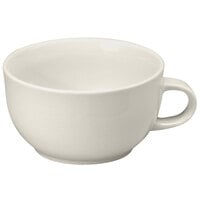 Oneida Buffalo Cream White Ware by 1880 Hospitality F9010000524 14 oz. Rolled Edge Porcelain Jumbo Cup - 24/Case